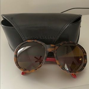 Ralph Lauren tortoise round plastic sunglasses